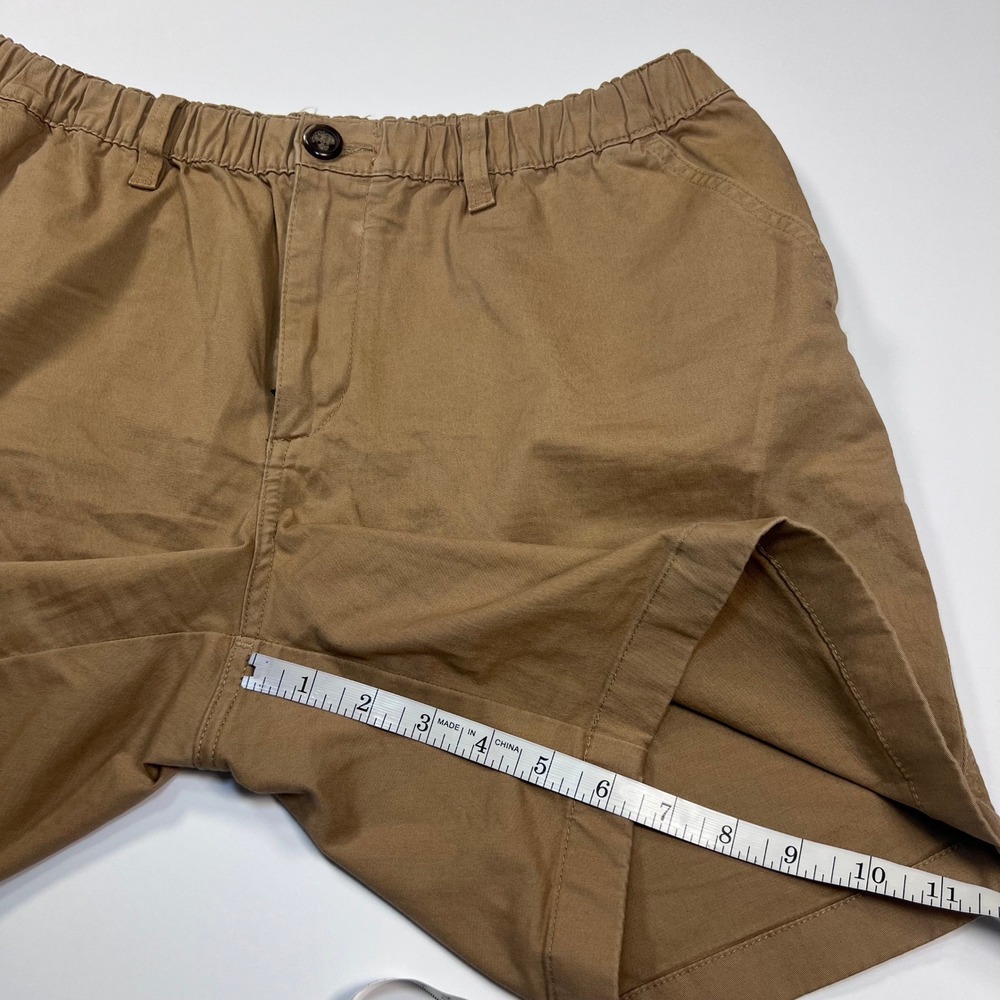 Chubbies Originals Shorts Mens Large Tan Khaki 7 Inch Inseam Stretch Chino Twill - Picture 7 of 10
